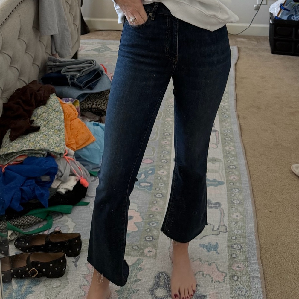 Frame Denim Dark Blue Flare Jeans